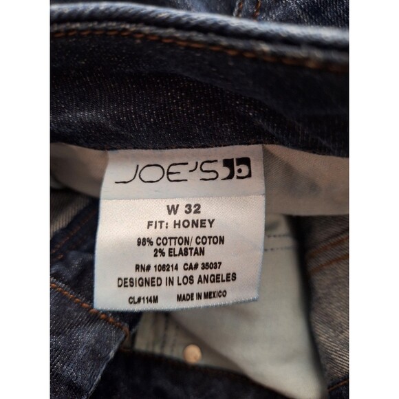 Joe's Jeans Womens Sz 32 Honey Fit Wide Leg Blue Denim Bohemian Western Grunge - Picture 4 of 12